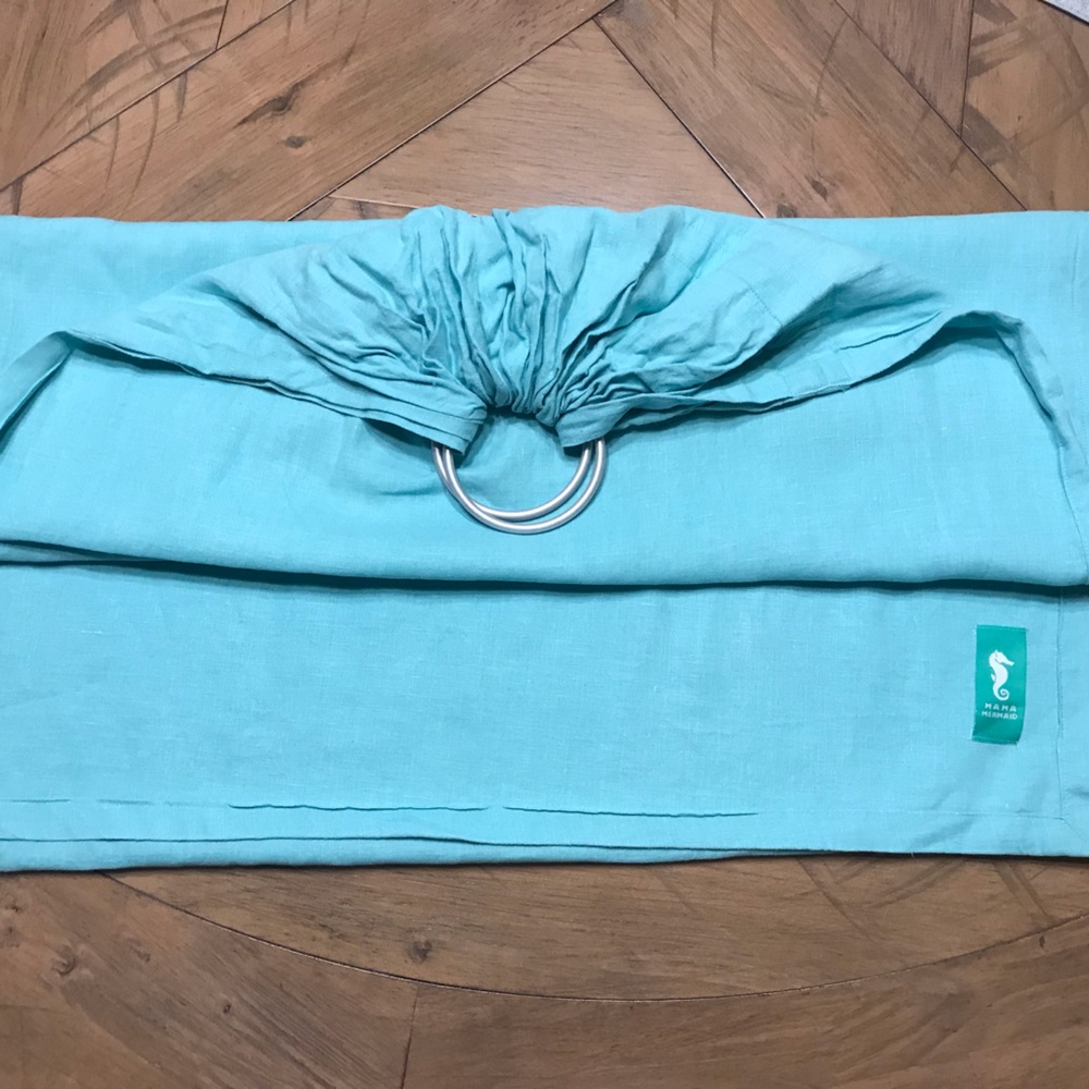 Mama mermaid linen ring sling